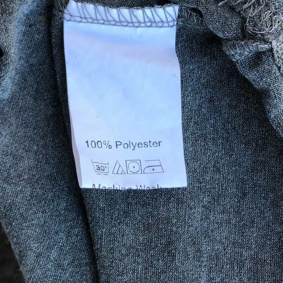 Shein Twist-Front Casual Top Long-Sleeve Scoop-Neck Gray Sz. S - Picture 7 of 7